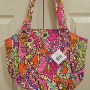 Vera Bradley Glenna Tote Pink Swirls